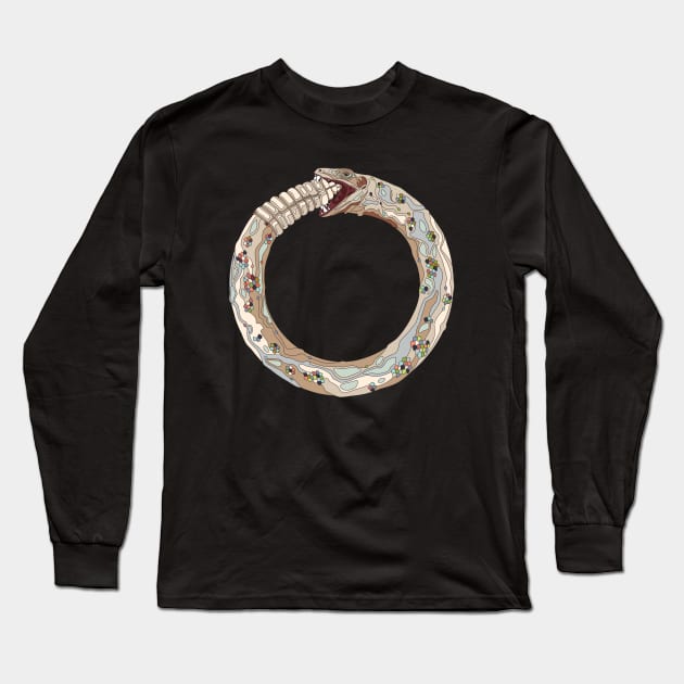 Desert Ouroboros Long Sleeve T-Shirt by O GRIMLEY